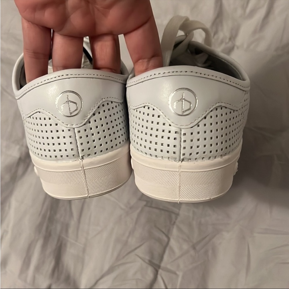RAG & BONE White Leather Perforated Sneakers brand new never worn - Picture 4 of 7